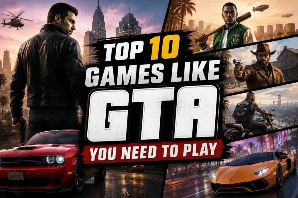 Top 10 Games Like GTA You Need to Play