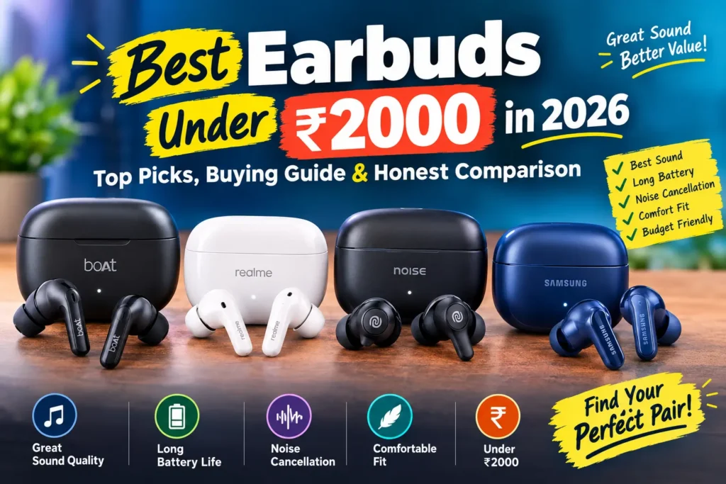 Best Earbuds Under 2000 in 2026: Top Picks, Buying Guide & Honest Comparison