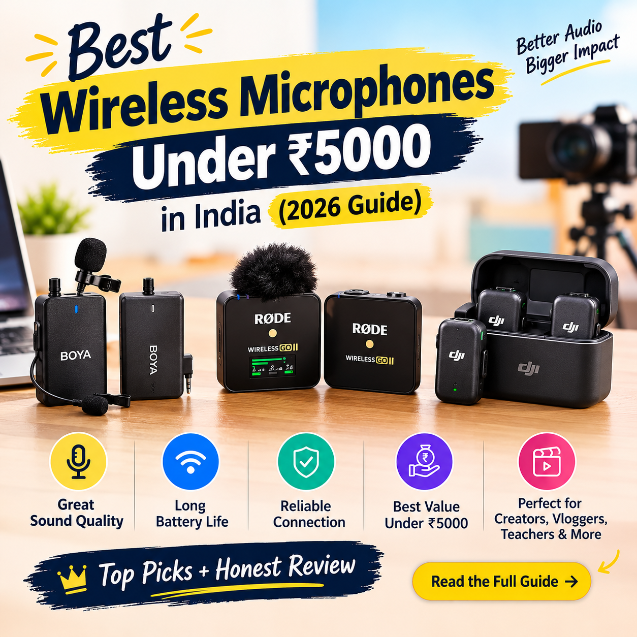 Best Wireless Microphones Under ₹5000